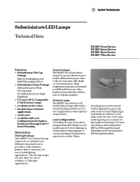 Datasheet HLMP-P202-F001S производства Agilent