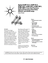 Datasheet HLMP-RB11-D00DD manufacturer Agilent