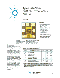 Datasheet HMMC-5200 manufacturer Agilent