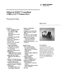 Datasheet HSDL-2300 manufacturer Agilent