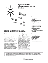 Datasheet HSMQ-C197 manufacturer Agilent