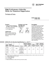 Datasheet HSMS-270C-BLK manufacturer Agilent