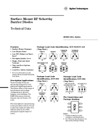 Datasheet HSMS-2810-TR2 manufacturer Agilent