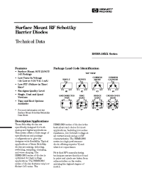 Datasheet HSMS-2812-TR1 manufacturer Agilent