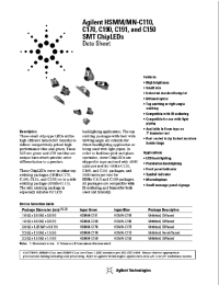 Datasheet HSMx-C150 manufacturer Agilent