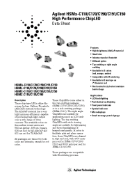 Datasheet HSMZ-C170 manufacturer Agilent