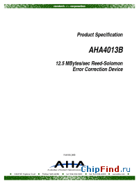 Datasheet AHA4013 manufacturer AHA