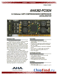 Datasheet PB362-PCIX04 manufacturer AHA