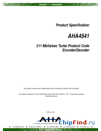Datasheet PS4541 manufacturer AHA