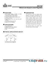 Datasheet AIC1720-30 manufacturer AIC