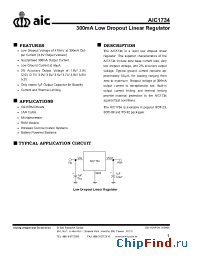 Datasheet AIC1734-18PXATR manufacturer AIC