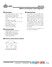 Datasheet AIC1739-25 manufacturer AIC