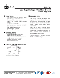 Datasheet AIC1740-20CF manufacturer AIC