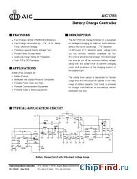 Datasheet AIC1783 manufacturer AIC