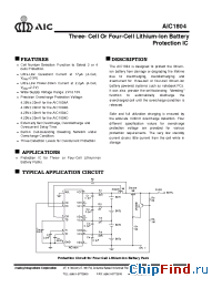 Datasheet AIC1804C manufacturer AIC