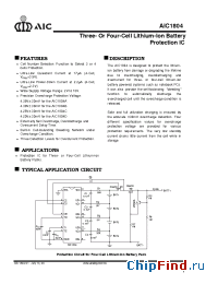 Datasheet AIC1804CCS manufacturer AIC