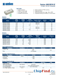 Datasheet AM15EW-2412SIZ manufacturer Aimtec