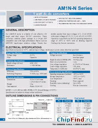 Datasheet AM1N-0505SH60-N manufacturer Aimtec