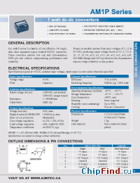 Datasheet AM1P manufacturer Aimtec