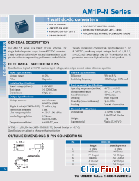 Datasheet AM1P-0509S-N manufacturer Aimtec