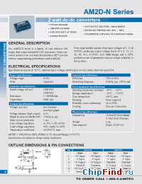 Datasheet AM2D-0505S-N manufacturer Aimtec