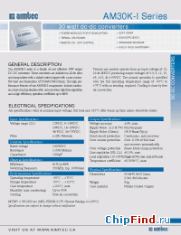 Datasheet AM30K-1203SI manufacturer Aimtec