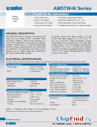Datasheet AM5TW-2403S-N manufacturer Aimtec