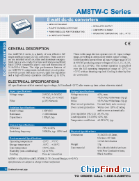 Datasheet AM8TW-2405SC manufacturer Aimtec