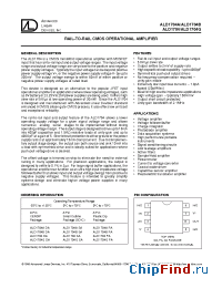 Datasheet ALD1704G manufacturer ALD