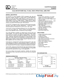 Datasheet ALD2701BSA manufacturer ALD