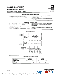 Datasheet AM27S281 manufacturer ALD