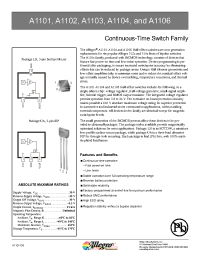 Datasheet A1101 manufacturer Allegro