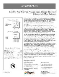 Datasheet A1180ELHLT-T manufacturer Allegro