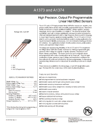 Datasheet A1373LKBTI manufacturer Allegro