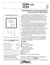 Datasheet A3210UA-LC manufacturer Allegro