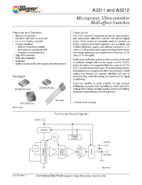 Datasheet A3211 manufacturer Allegro