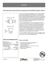 Datasheet A3425EK-T manufacturer Allegro