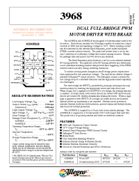 Datasheet A3968SA производства Allegro