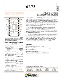 Datasheet A6273KLW производства Allegro