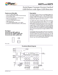 Datasheet A6279ELPTR-T manufacturer Allegro