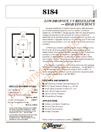 Datasheet A8184SLT manufacturer Allegro