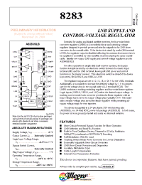 Datasheet A8283SLB manufacturer Allegro