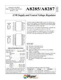 Datasheet A8287SLB производства Allegro