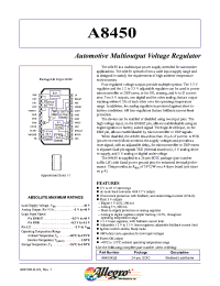 Datasheet A8450KLB manufacturer Allegro