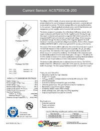 Datasheet ACS755SCB-200-PSF manufacturer Allegro