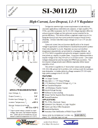 Datasheet SI-3011ZD manufacturer Allegro