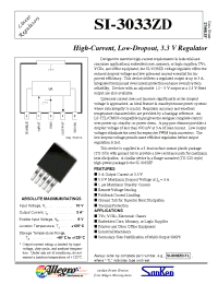 Datasheet SI-3033ZD manufacturer Allegro