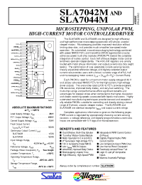 Datasheet SLA7044M производства Allegro