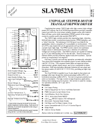 Datasheet SLA7052M manufacturer Allegro