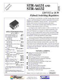 Datasheet STR-A6131 manufacturer Allegro